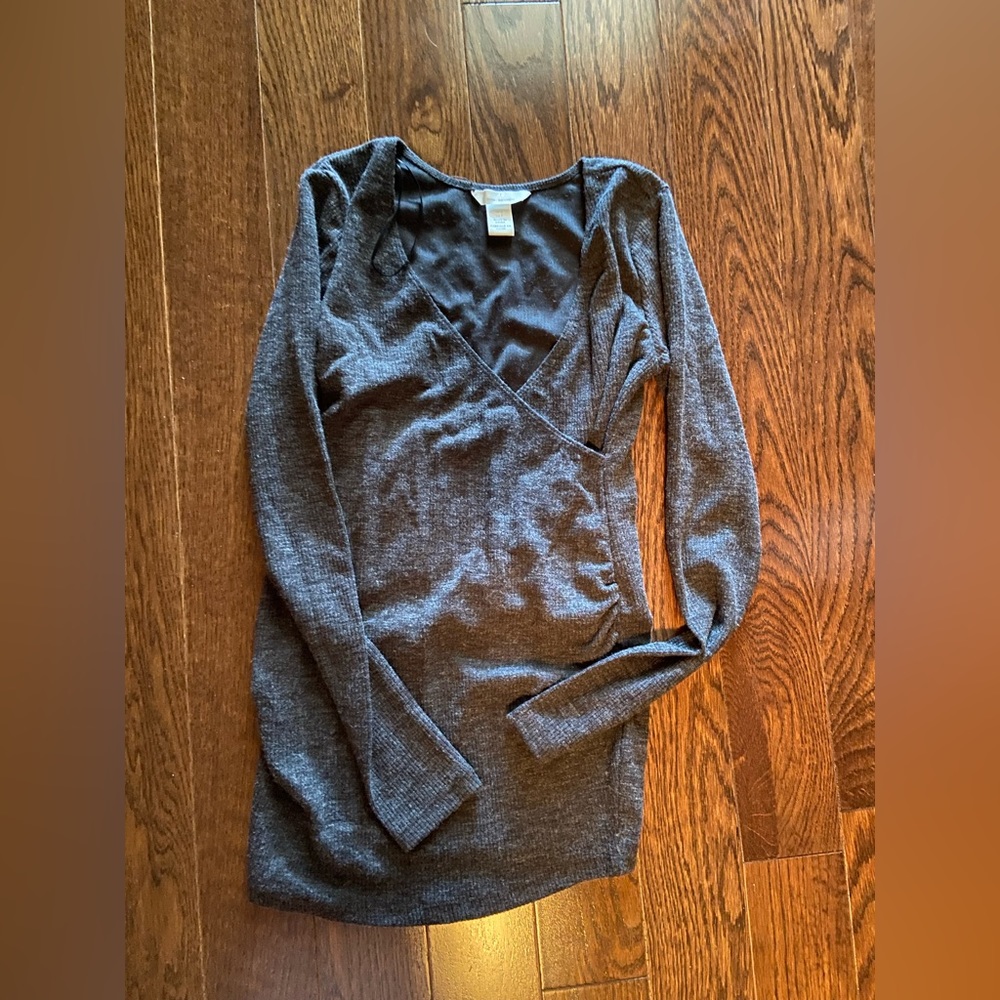 Cotton wrap maternity nursing top